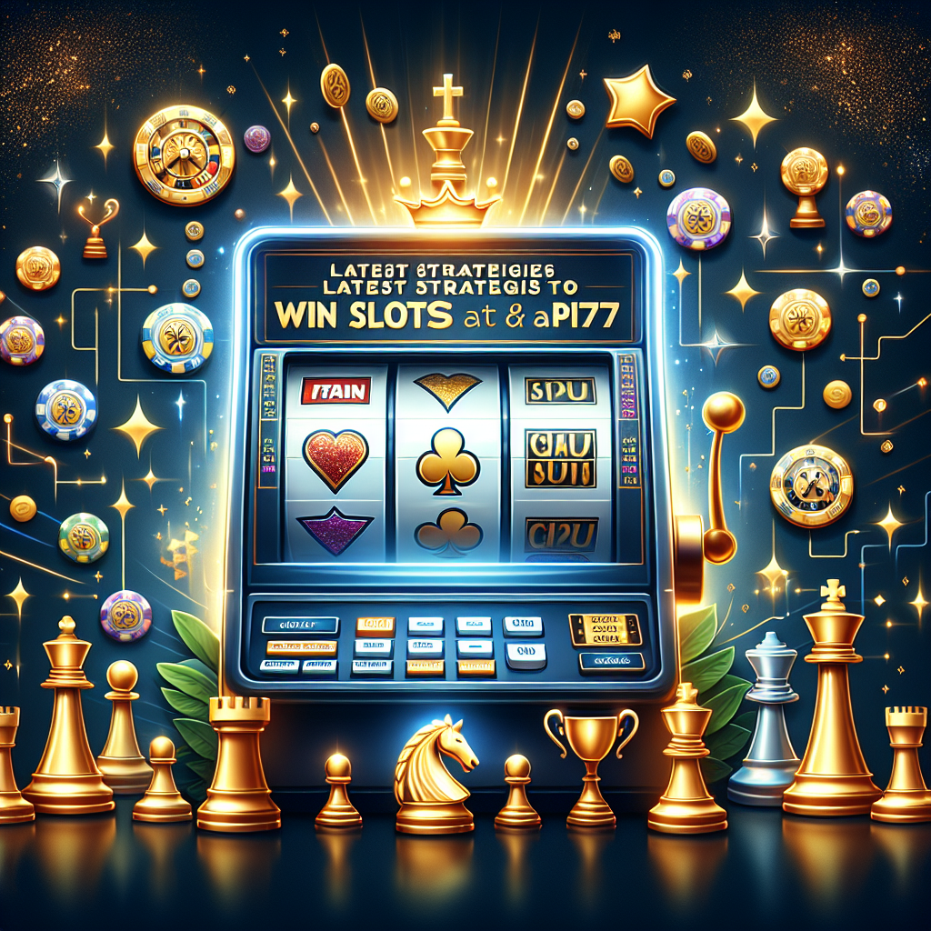 Strategi Terbaru Menang Slot di API77